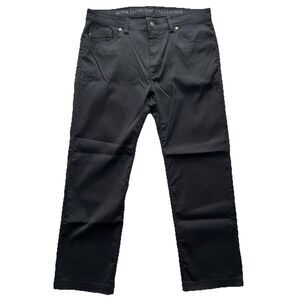 Prana Brion Pants Men’s 36x30 5 Pocket Black Lightweight Stretch Hiking Outdoor